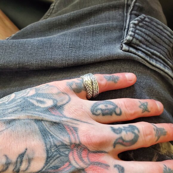 Clocks and Colours 925 silver Endless Ring size 6 - Picture 3 of 4